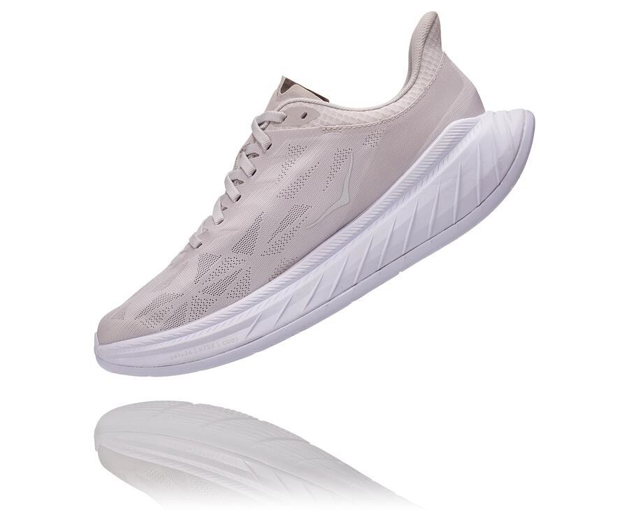 Hoka One One Running Shoes Mens White - Carbon X 2 - 94852PBZG